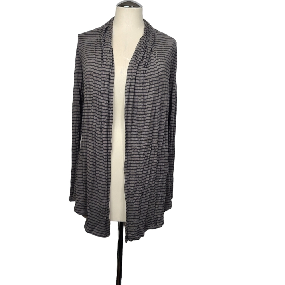Cupio Striped Open Lightweight Cardigan S